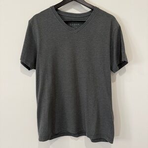 J. Crew Men's Slim Washed Gray V-Neck Shirt Size L